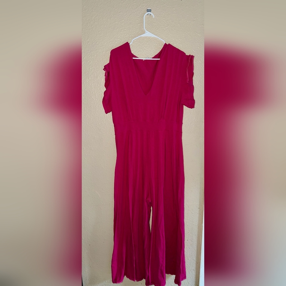 Vibrant Pink Short Sleeve Dress